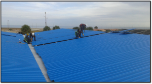 Installing of new sheets 1