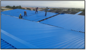 Installing of new sheets 3