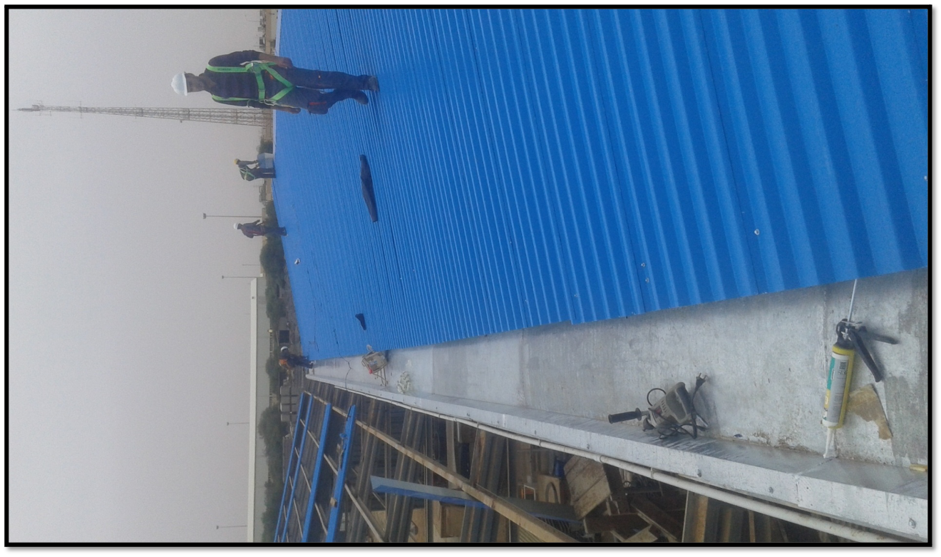 Installing of new sheets