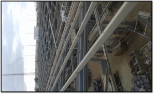 Roof after removed the sheets