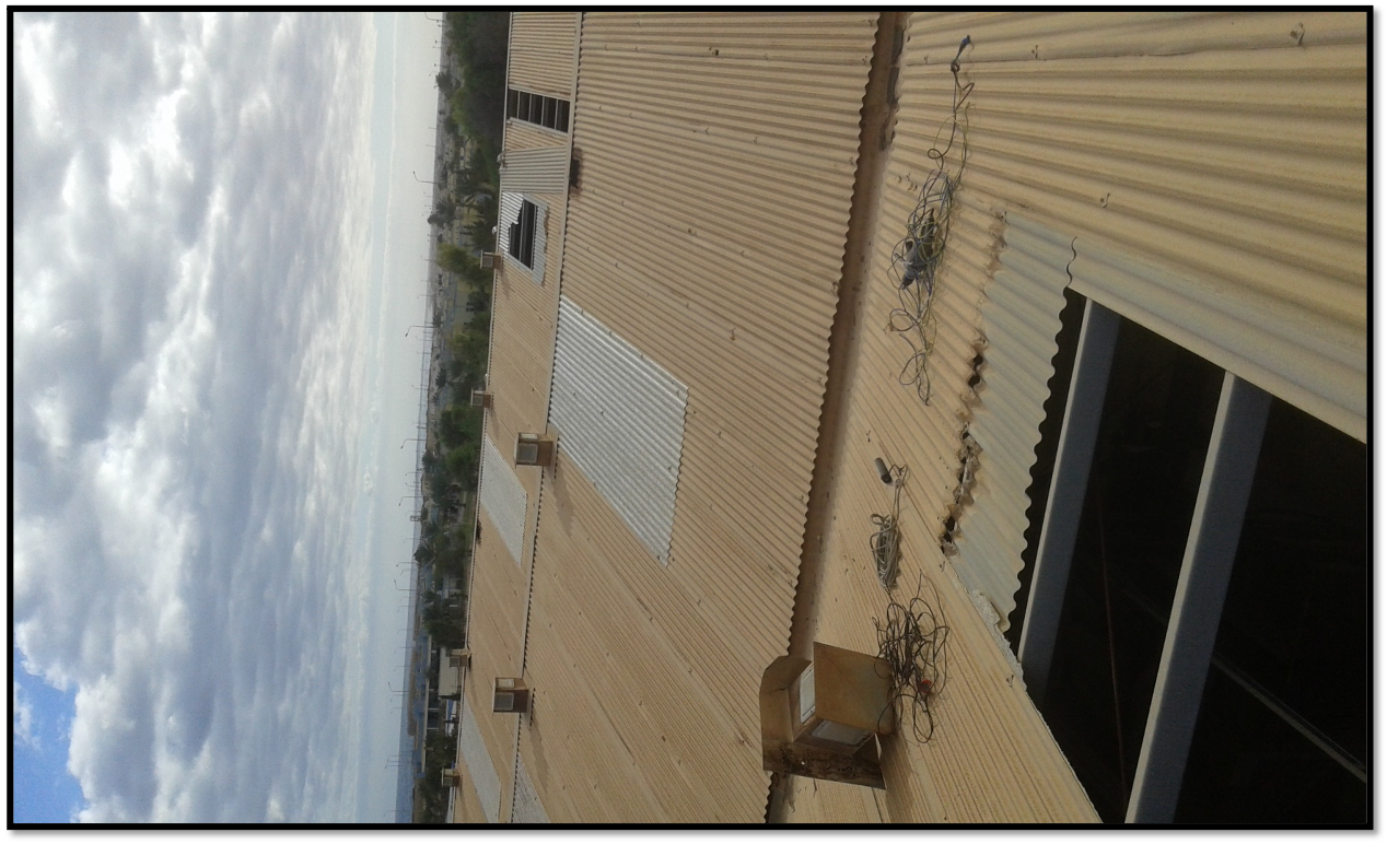 Start of removal of old sheets